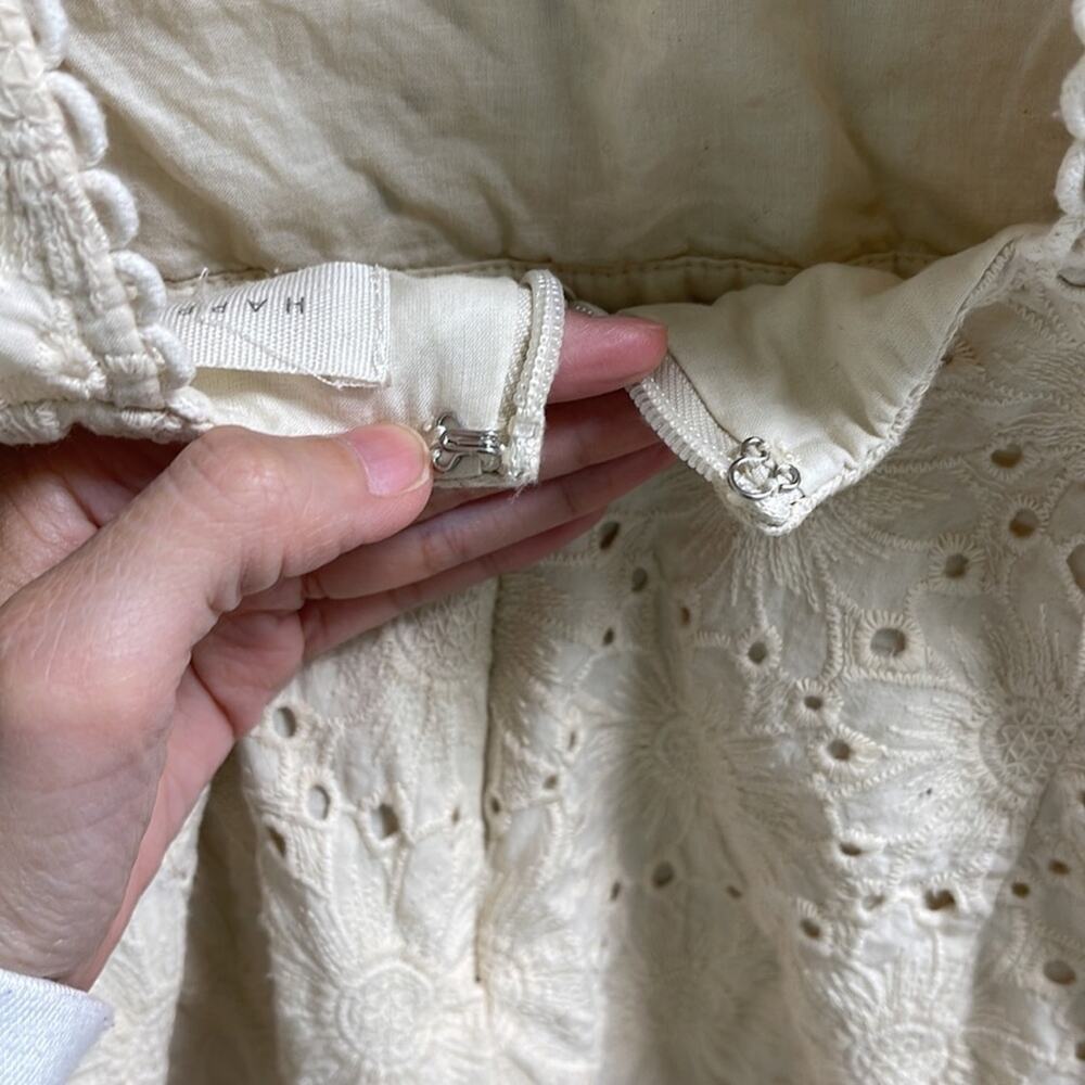 A23) Happy X Nature Sexy Open Back Ruffed Lace Sleeve Romper Short Pants size 12 - Picture 12 of 16
